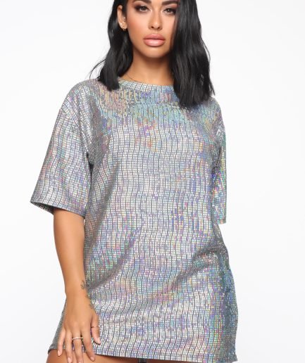 Making Memories T Shirt Dress - Hologram