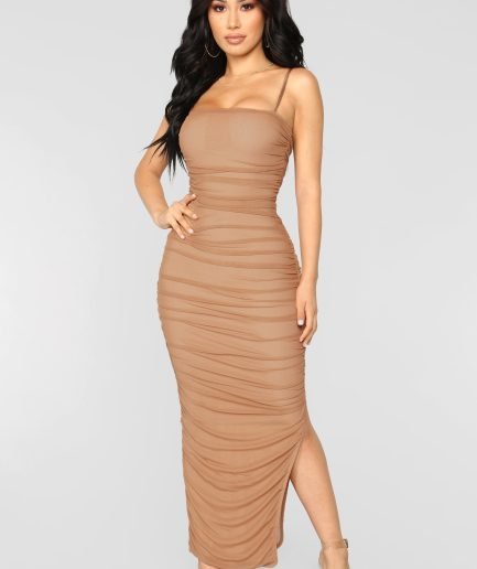 Feeling My Mesh Dress - Nude