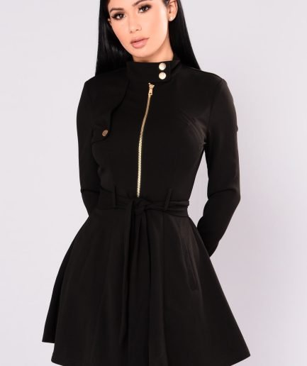 Feeling Fancy Collar Jacket - Black