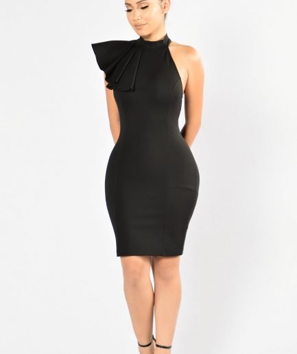 Ruffle Butter Dress - Black